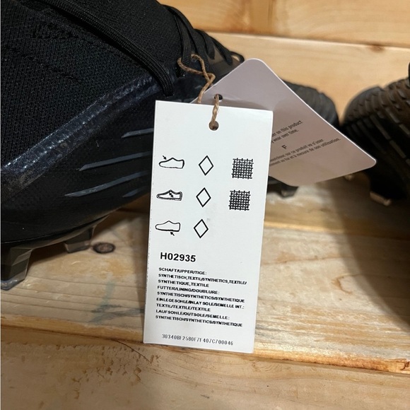 Men's Adidas Predator Edge.1 + Firm Ground Soccer Cleats Black HO2935 Size 5 - Picture 7 of 8